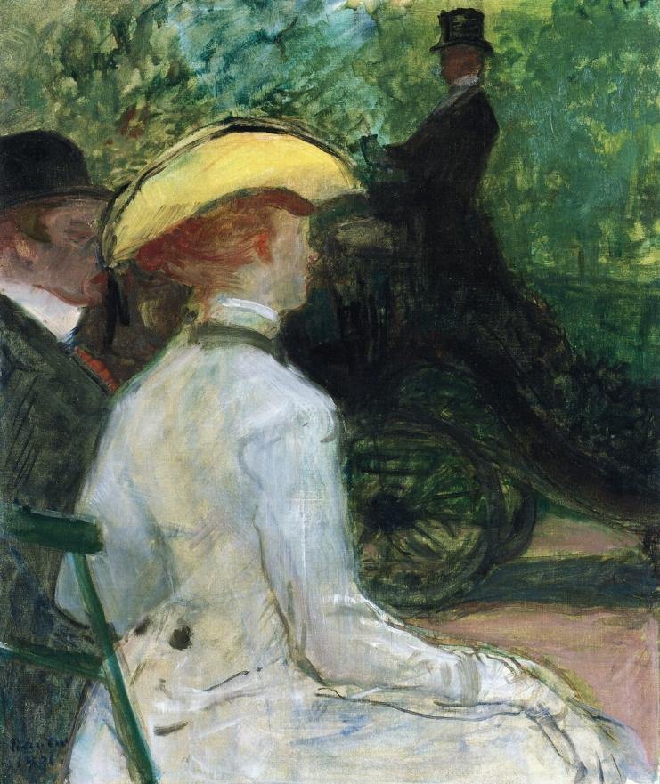 No Bois De Boulogne (Henri de Toulouse-Lautrec) - Reprodução com Qualidade Museu
