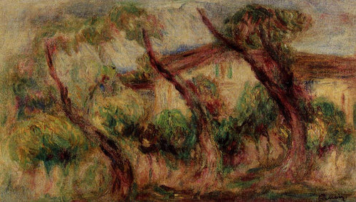 No Jardim das Collettes em Cagnes (Pierre-Auguste Renoir) - Reprodução com Qualidade Museu