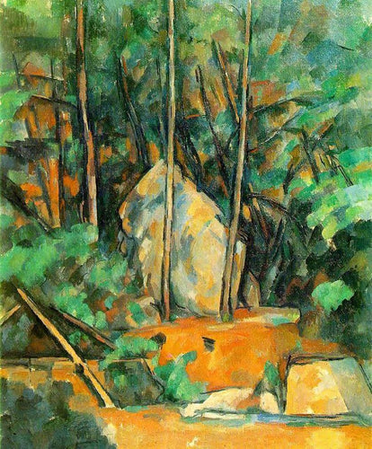 No Parque Do Chateau Noir (Paul Cézanne) - Reprodução com Qualidade Museu