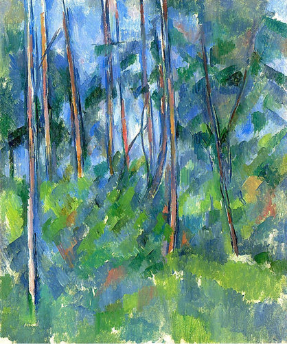 Na floresta (Paul Cézanne) - Reprodução com Qualidade Museu