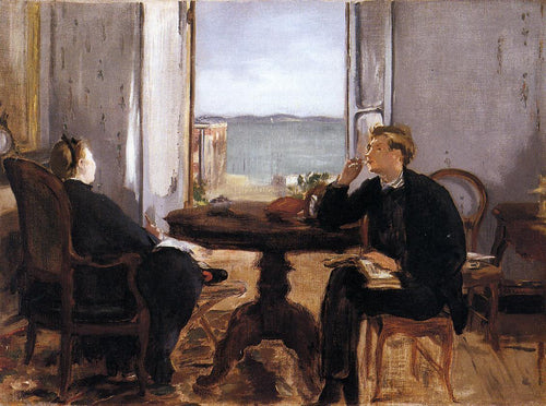 Interior em Arcachon (Edouard Manet) - Reprodução com Qualidade Museu