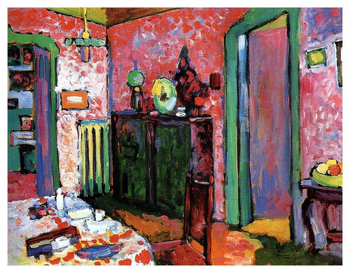 Interior - Minha Sala de Jantar (Wassily Kandinsky) - Reprodução com Qualidade Museu
