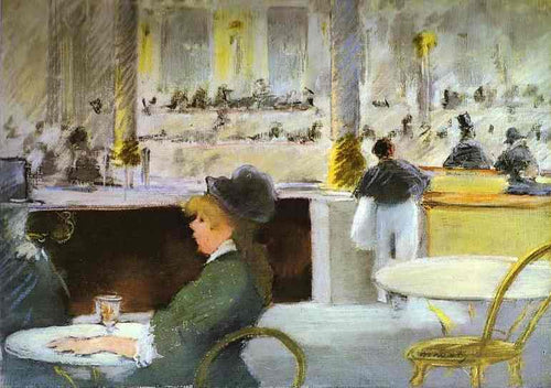 Interior de um café (Edouard Manet) - Reprodução com Qualidade Museu