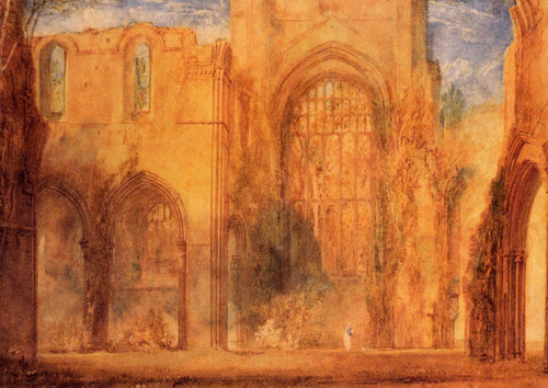 Interior de Fountains Abbey, Yorkshire (Joseph Mallord William Turner) - Reprodução com Qualidade Museu
