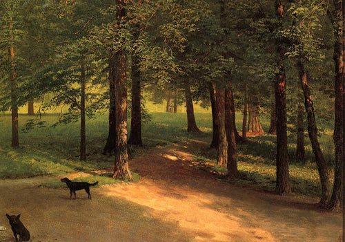 Irvington Woods (Albert Bierstadt) - Reprodução com Qualidade Museu