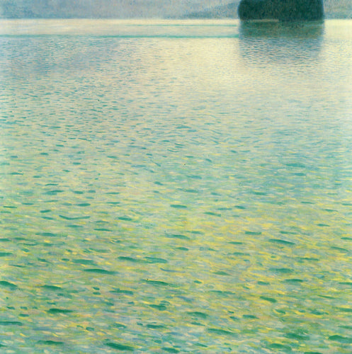 Ilha no Attersee (Gustav Klimt) - Reprodução com Qualidade Museu