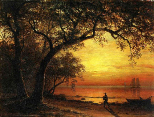 Ilha de Nova Providência (Albert Bierstadt) - Reprodução com Qualidade Museu