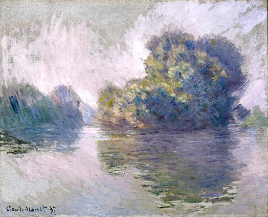 Ilhas em Port-Villez (Claude Monet) - Reprodução com Qualidade Museu