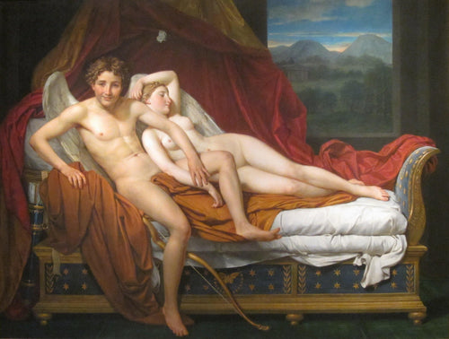 Cupido e Psiquê (Jacques-Louis David) - Reprodução com Qualidade Museu