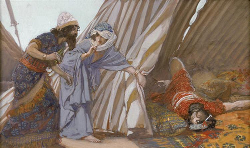 Jael mostra a Barak, Sisera Lying Dead
