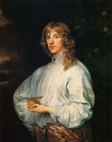 James Stuart, duque de Richmond e Lennox com seus atributos (Anthony van Dyck) - Reprodução com Qualidade Museu