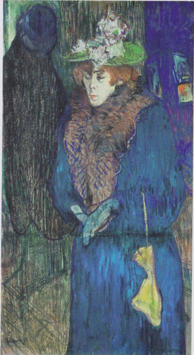 Jane Avril entra no Moulin Rouge (Henri de Toulouse-Lautrec) - Reprodução com Qualidade Museu