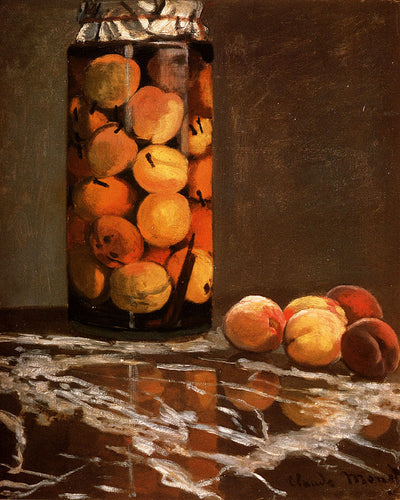 Jar Of Peaches (Claude Monet) - Reprodução com Qualidade Museu