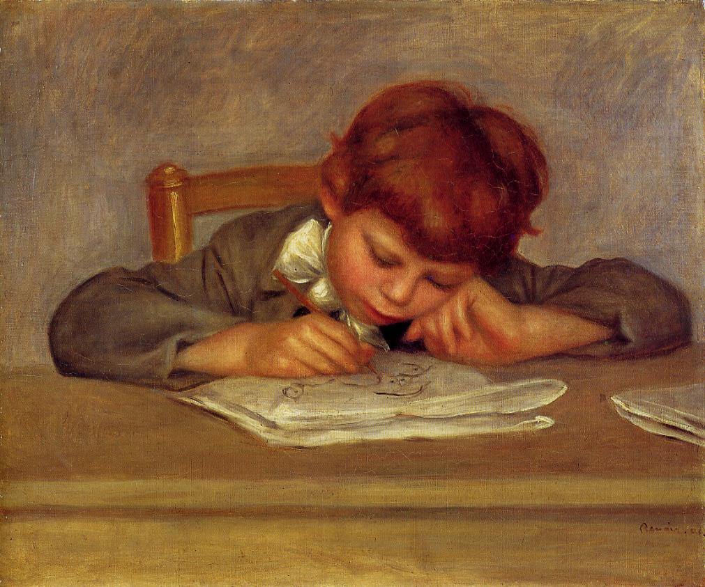 Jean Drawing (Pierre-Auguste Renoir) - Reprodução com Qualidade Museu