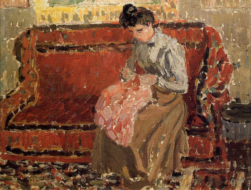 Jeanne Coushant (Camille Pissarro) - Reprodução com Qualidade Museu