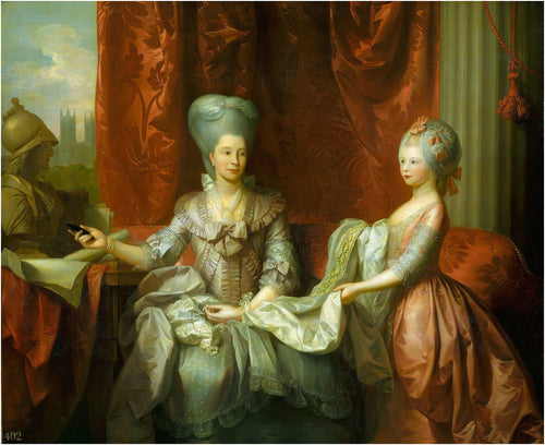 Rainha Charlotte com Charlotte, Princesa Real - Replicarte