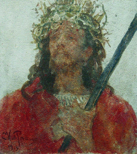 Jesus em uma coroa de espinhos