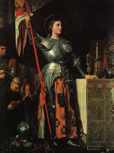 Joana d'Arc sobre a Corronação de Carlos VII na Catedral de Reims
