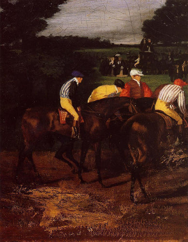 Jóqueis na Epsom (Edgar Degas) - Reprodução com Qualidade Museu