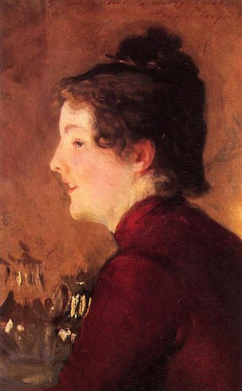 Um Retrato de Violeta (John Singer Sargent) - Reprodução com Qualidade Museu