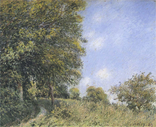 Tarde de julho perto da floresta (Alfred Sisley) - Reprodução com Qualidade Museu