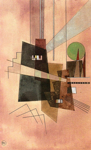 Concêntrico (Wassily Kandinsky) - Reprodução com Qualidade Museu
