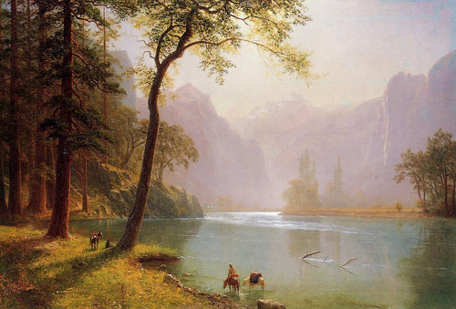Vale do Rio Kern, Califórnia (Albert Bierstadt) - Reprodução com Qualidade Museu