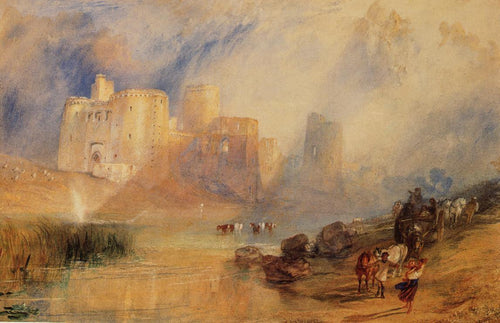 Castelo Kidwelly (Joseph Mallord William Turner) - Reprodução com Qualidade Museu