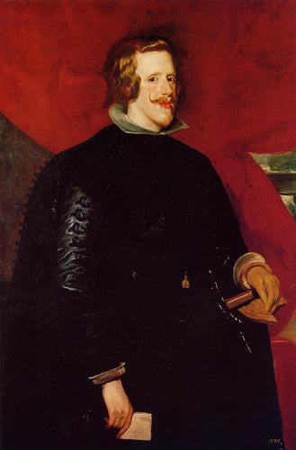 Rei Filipe IV da Espanha (Diego velázquez) - Reprodução com Qualidade Museu