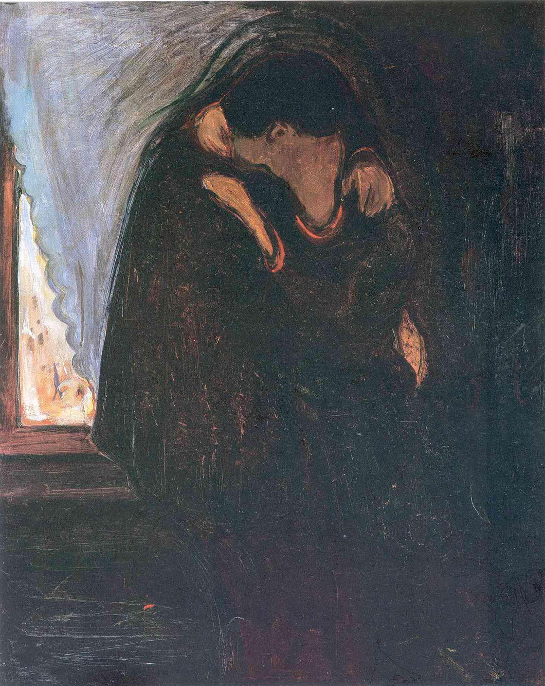 O beijo (Edvard Munch) - Reprodução com Qualidade Museu