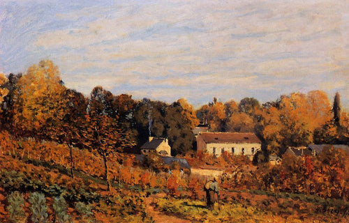 Horta em Louveciennes (Alfred Sisley) - Reprodução com Qualidade Museu