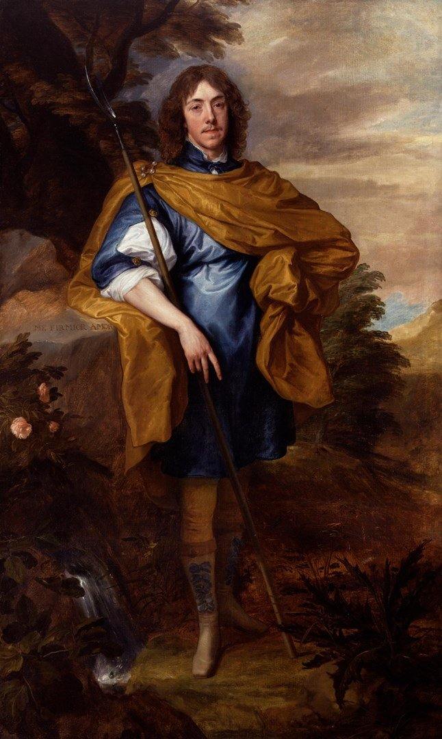 Retrato de Lord George Stuart, Seigneur Daubigny (Anthony van Dyck) - Reprodução com Qualidade Museu