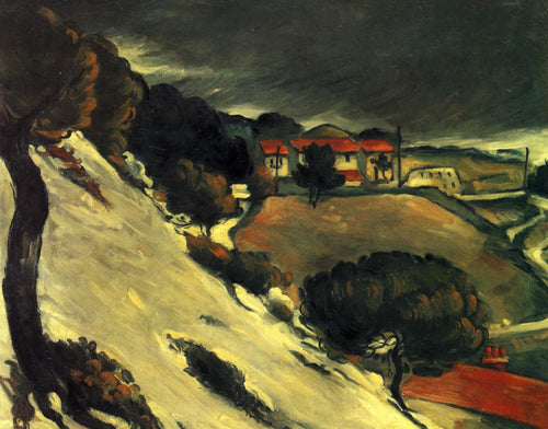 Lestaque Under Snow (Paul Cézanne) - Reprodução com Qualidade Museu