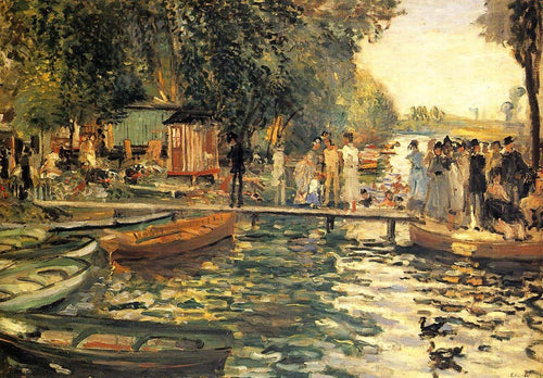 La Grenouillere (Pierre-Auguste Renoir) - Reprodução com Qualidade Museu