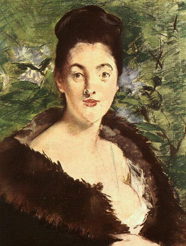 Lady In A Fur (Edouard Manet) - Reprodução com Qualidade Museu