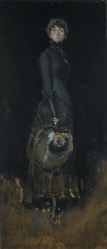 Lady In Grey (James Abbott McNeill Whistler) - Reprodução com Qualidade Museu