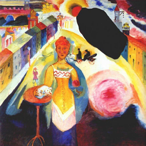 Lady In Moscow (Wassily Kandinsky) - Reprodução com Qualidade Museu