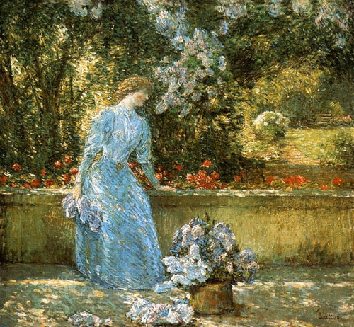 Lady In The Park (Childe Hassam) - Reprodução com Qualidade Museu