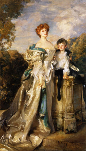 Lady Warwick e seu filho (John Singer Sargent) - Reprodução com Qualidade Museu