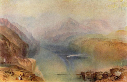 Lago Lucerna (Joseph Mallord William Turner) - Reprodução com Qualidade Museu