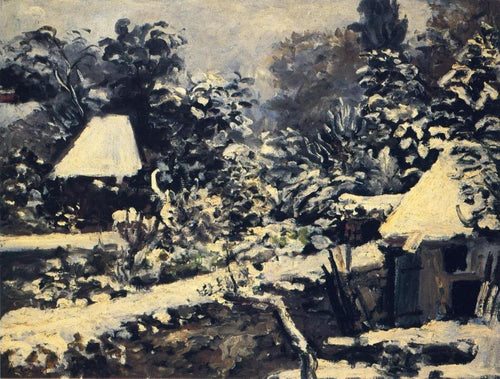 Efeito de neve de paisagem (Pierre-Auguste Renoir) - Reprodução com Qualidade Museu