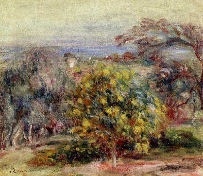 Paisagem em Collettes (Pierre-Auguste Renoir) - Reprodução com Qualidade Museu