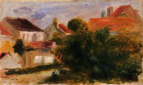 Paisagem em Essoyes (Pierre-Auguste Renoir) - Reprodução com Qualidade Museu