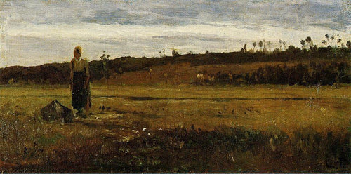 Paisagem em Le Varenne Saint Hilaire (Camille Pissarro) - Reprodução com Qualidade Museu