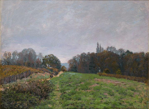 Paisagem em Louveciennes (Alfred Sisley) - Reprodução com Qualidade Museu