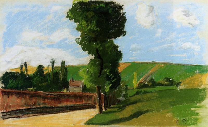 Paisagem em Pontoise (Camille Pissarro) - Reprodução com Qualidade Museu