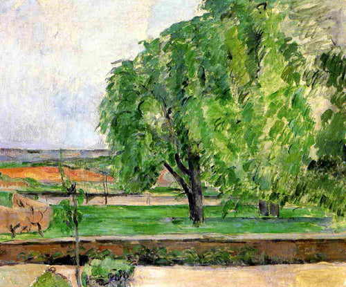 Paisagem no Jas De Bouffin (Paul Cézanne) - Reprodução com Qualidade Museu