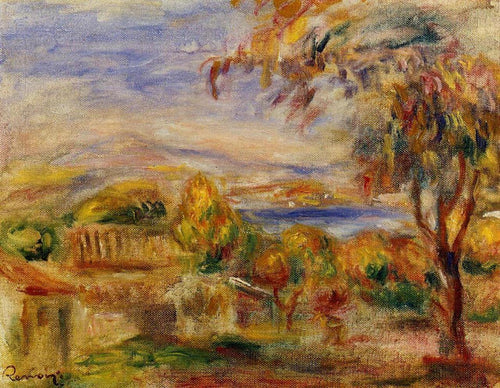 Paisagem à beira-mar (Pierre-Auguste Renoir) - Reprodução com Qualidade Museu