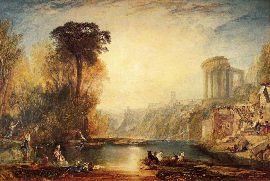 Composição da paisagem de Tivoli (Joseph Mallord William Turner) - Reprodução com Qualidade Museu