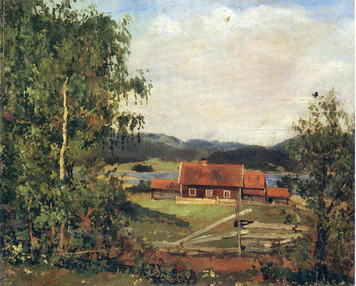Panorama. Maridalen By Oslo (Edvard Munch) - Reprodução com Qualidade Museu
